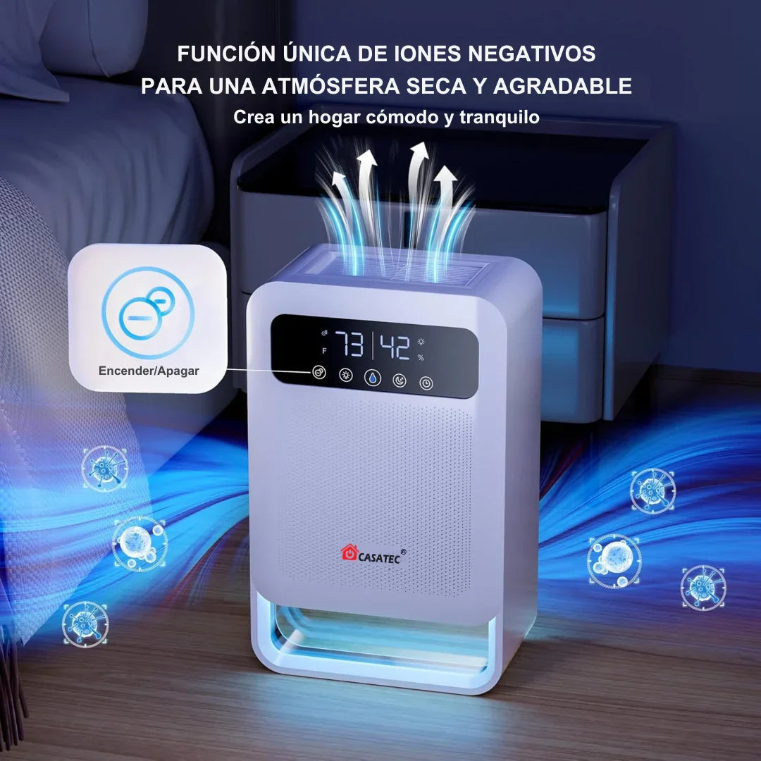 Deshumidificador Inteligente Casatec SmartDry Pro WiFi con Ionizador 3.8 Litros