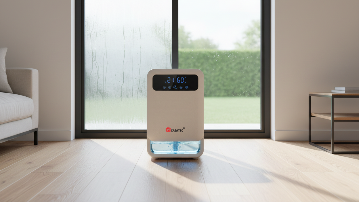 Deshumidificador eliminando humedad en ventana con condensaciónslider_item_NpJyMy