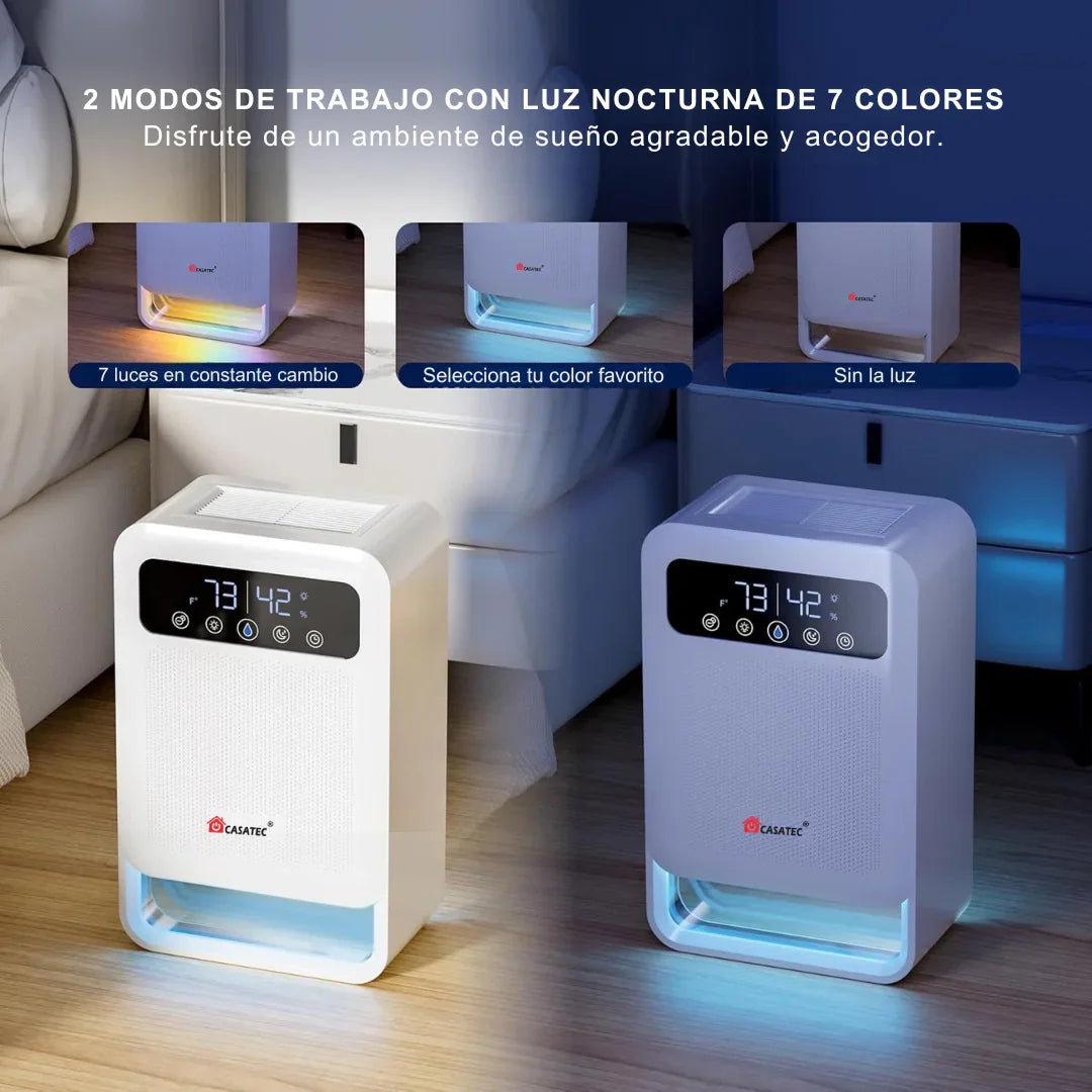 Deshumidificador Inteligente Casatec SmartDry Pro WiFi | Ionizador y 3.8 Litros