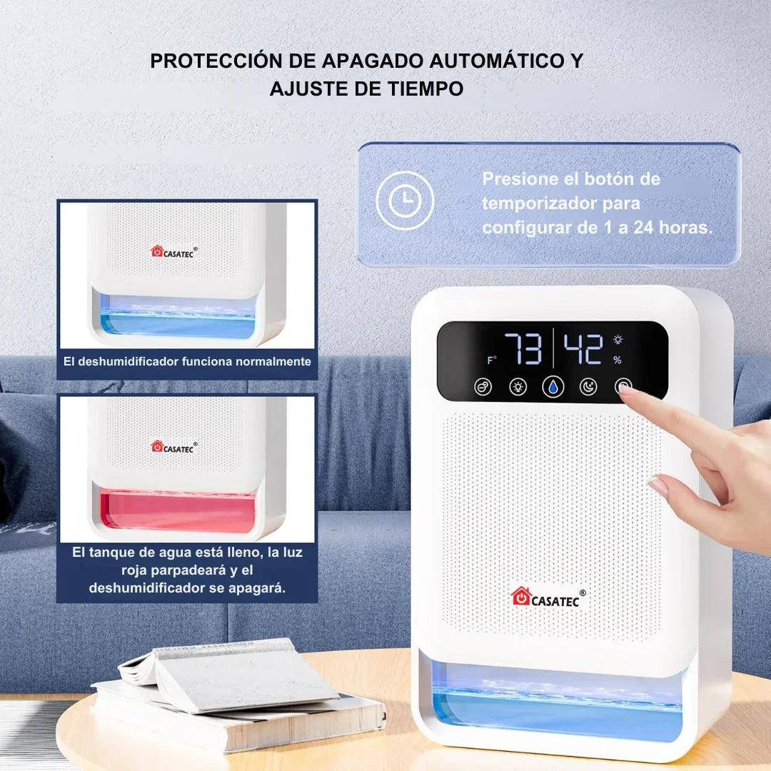 Deshumidificador Inteligente Casatec SmartDry Pro WiFi | Ionizador y 3.8 Litros