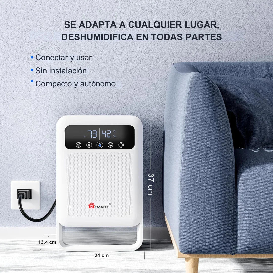 Deshumidificador Inteligente Casatec SmartDry Pro WiFi | Ionizador y 3.8 Litros