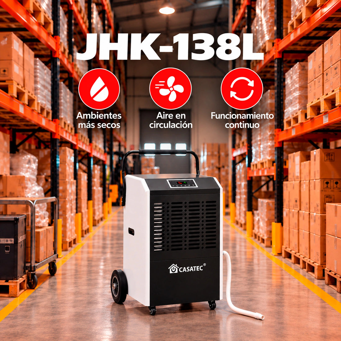 Deshumidificador Industrial JHK 138L