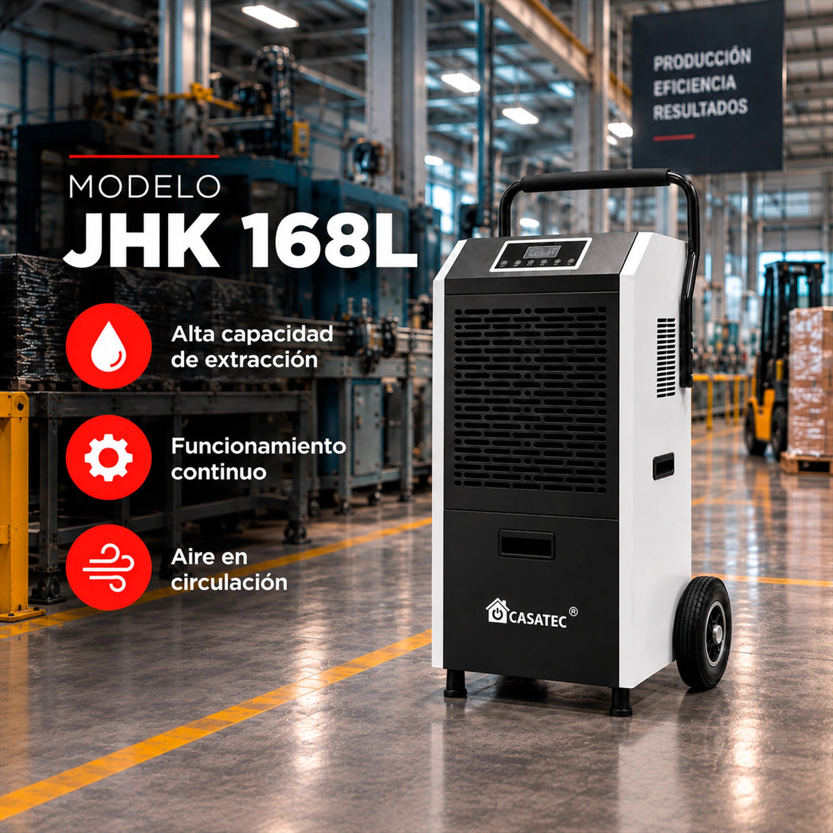 Deshumidificador Industrial JHK 168L