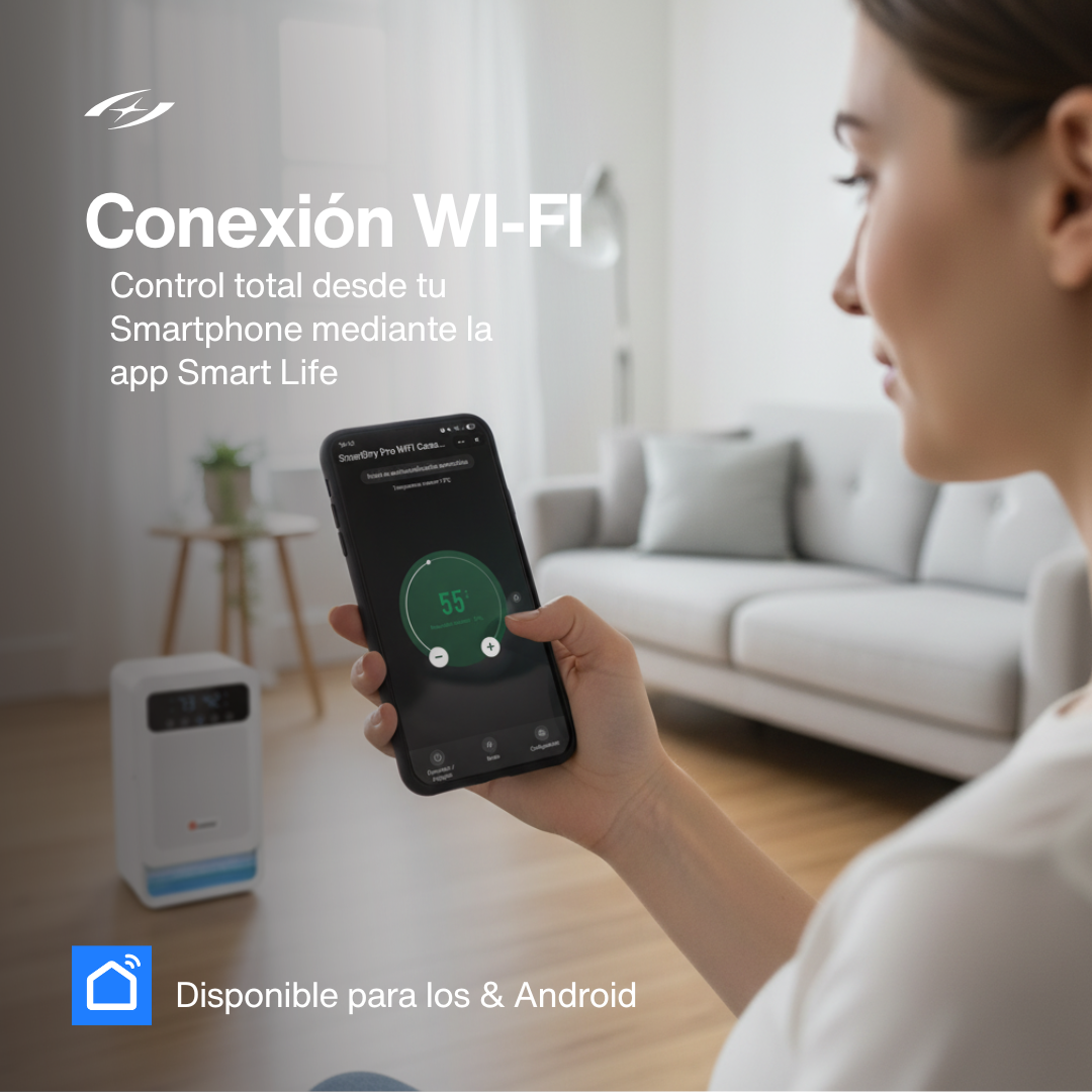 Deshumidificador Inteligente Casatec SmartDry Pro WiFi con Ionizador 3.8 Litros