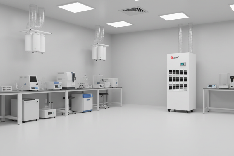 Deshumidificador industrial para laboratorios y espacios técnicos con control preciso de la humedad ambiental
