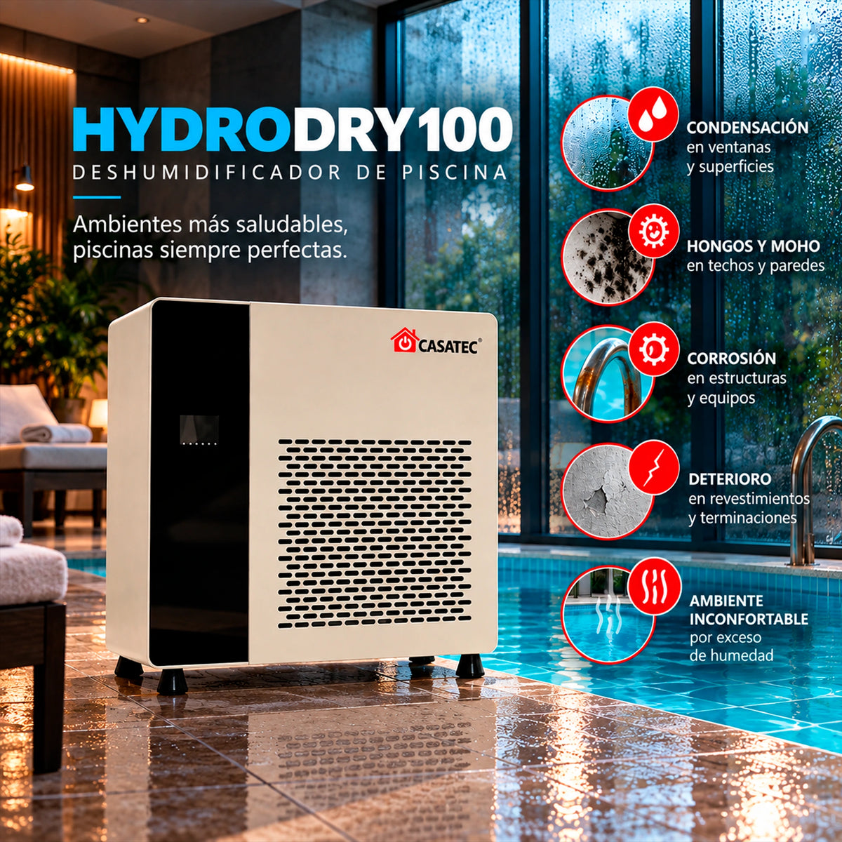 Deshumidificador de Piscina Hydrodry 100 Wifi