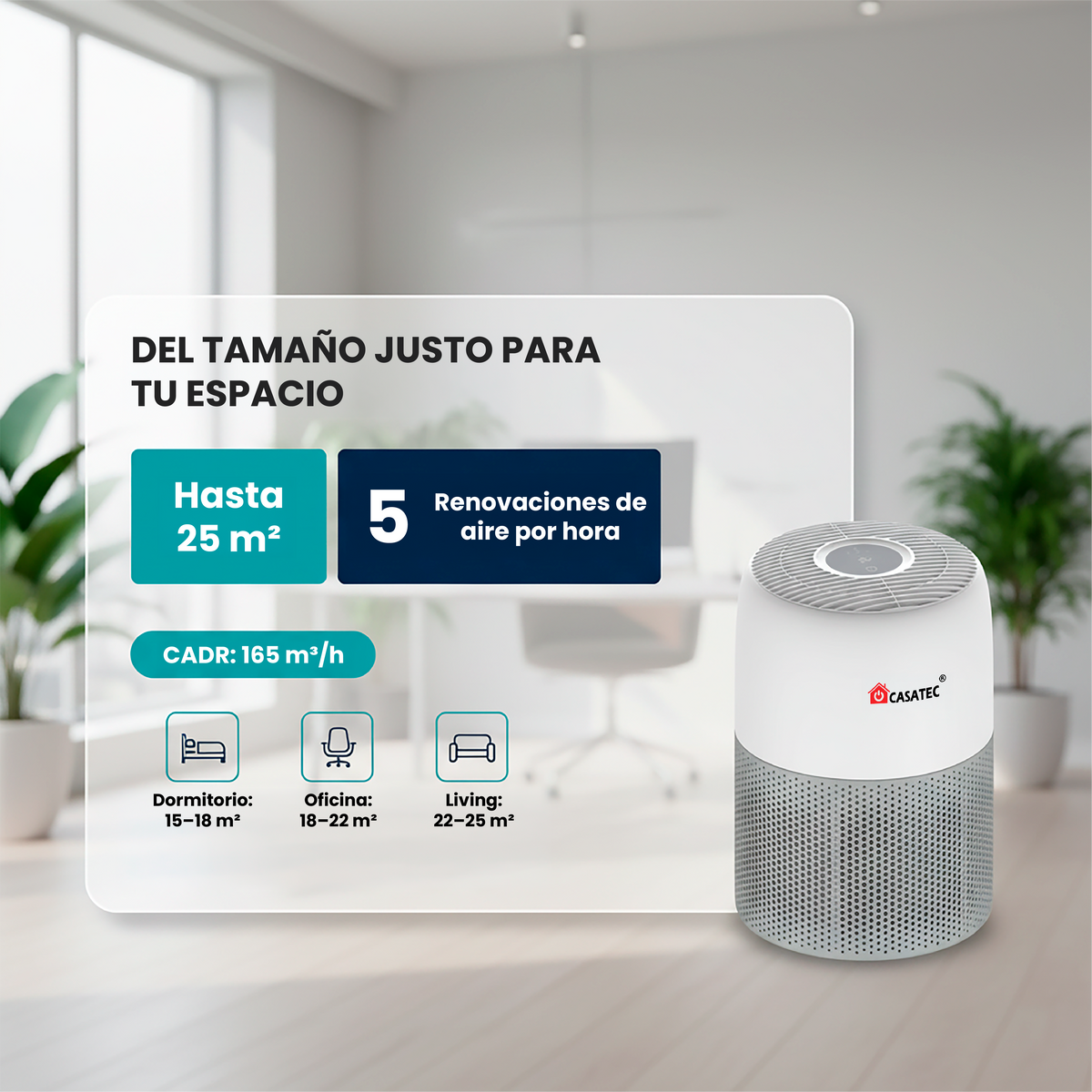 Purificador de Aire Nova 100 Hepa 13