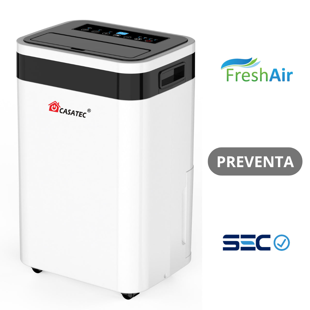Deshumidificador De Aire Casatec GTD-250 Plus WiFi – 12L / 40 m² °PREVENTA°
